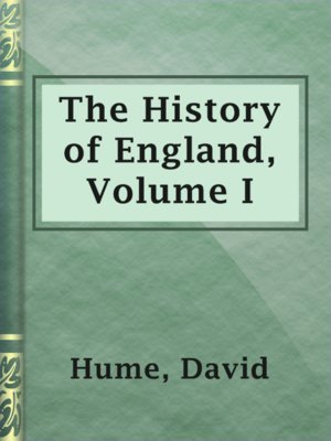The History of England, Volume I - ebook